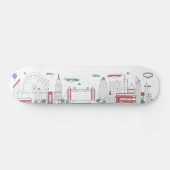 London Skyline Skateboard (Horizontaal)