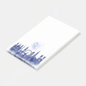 London Skyline - Waterverf Blue Post-it® Notes (Schuin)