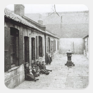 London Slums Vierkante Sticker