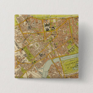 London Southwest Vierkante Button 5,1 Cm