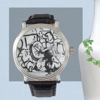 London Street Art Watch, Samurai, Creatieve Kunst Horloge