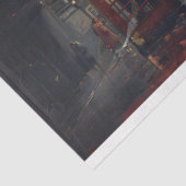 London Street Phone Booth Landschap Decoupage Tissuepapier (Detail)