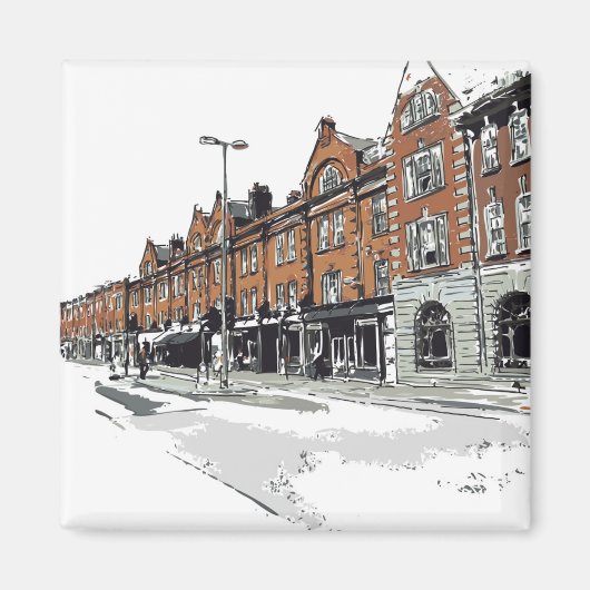 London Street Scene Magneet (Voorkant)