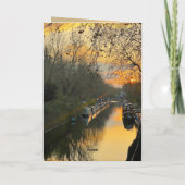 London Sunrise and Sunset Kaart (Achterkant)