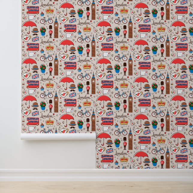 London Symbols Pattern Behang (Applicatie)