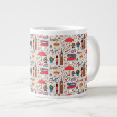 London Symbols Pattern Extra Grote Beker (Voorkant rechts)