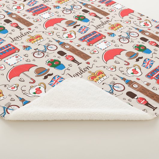 London Symbols Pattern Sherpa Deken (3/4)