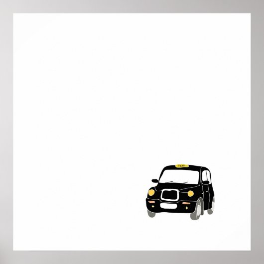 London Taxi Poster (Voorkant)