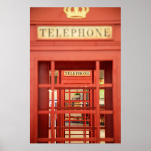 London Telephone Booth Poster