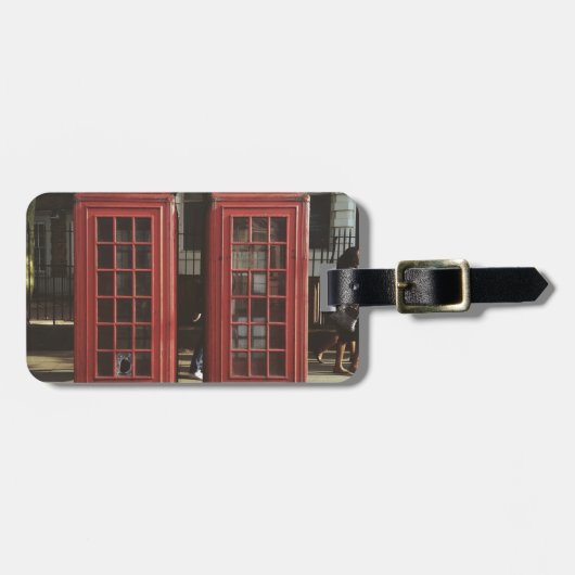 London Telephone Box Bagagelabel (Voorkant horizontaal)
