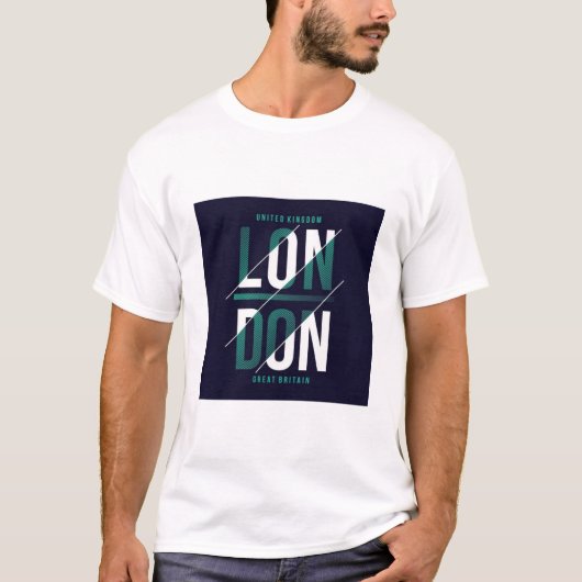 LONDON. TEXT PRINTED T-SHIRT (Devant)
