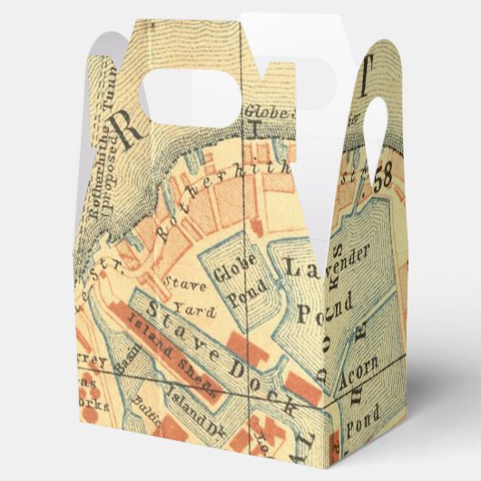 London Thames Map Bedankdoosjes (Geopend)