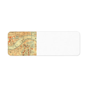 London Thames  Map Etiket