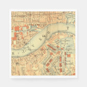London Thames  Map Servetten (Voorkant)