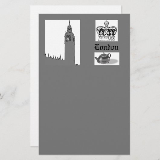 London Thed Stationery Briefpapier (Voorkant / Achterkant)