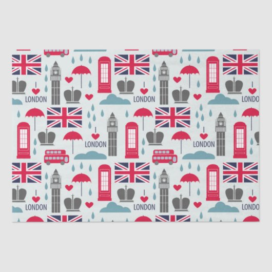 London Thed Tissue Paper Tissuepapier (Voorkant)