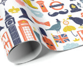 London Thgerespecteerd Cadeaupapier (Rol Hoek)