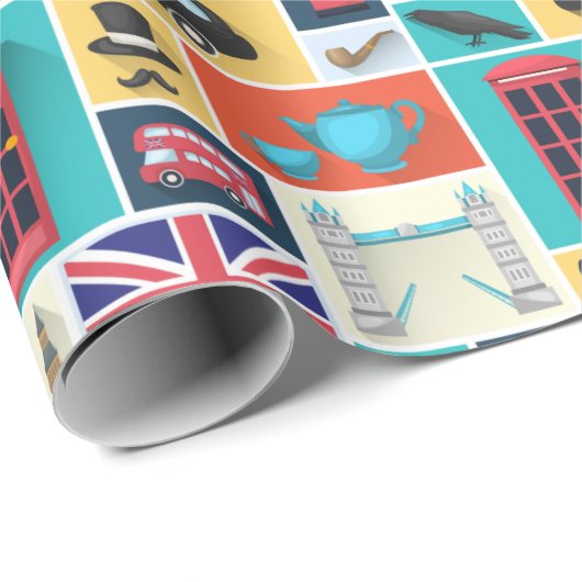 London Thgerespecteerd Cadeaupapier (Rol Hoek)