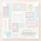 London Thgerespecteerd Glazen Onderzetter (Achterkant)