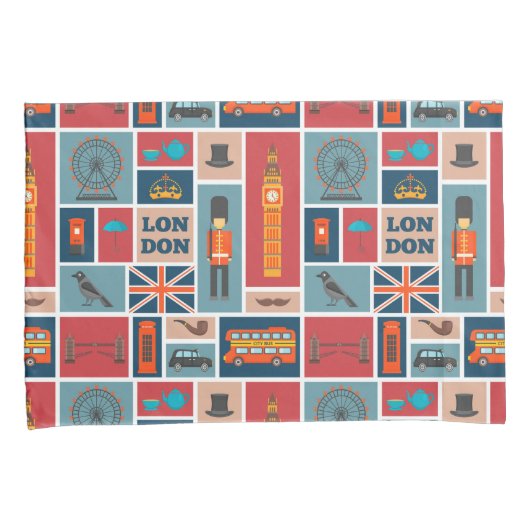 London Thgerespecteerd Kussensloop (Voorkant-Rechts)