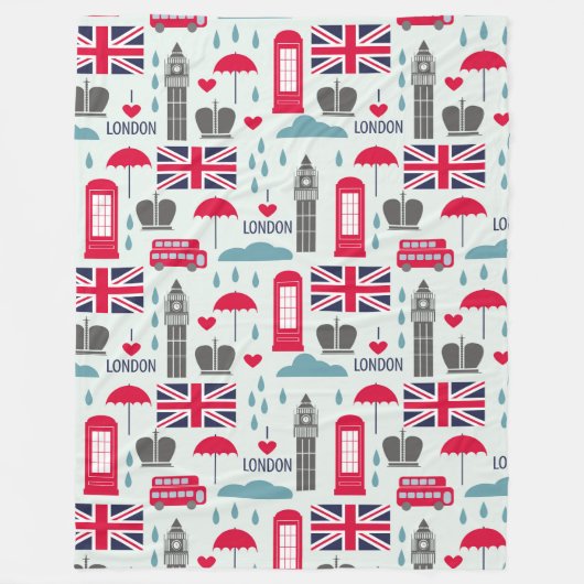 London ThMED Fleece Blanket (Voorkant)