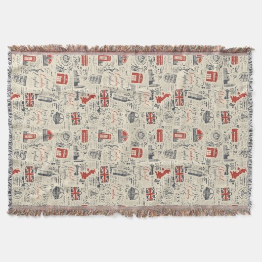London Throw Deken (Voorkant)