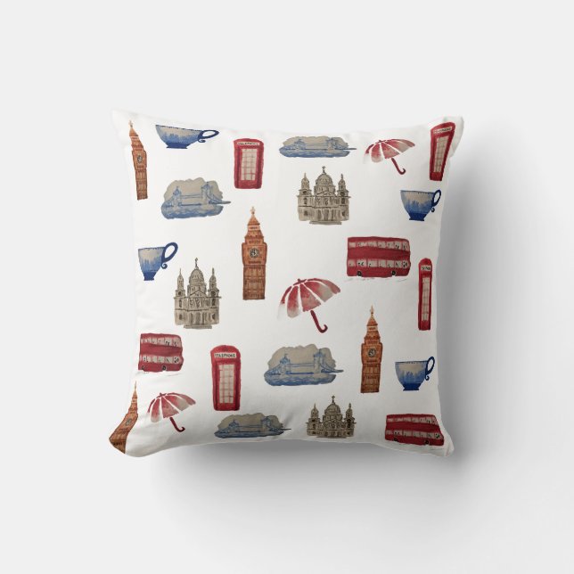 London Throw Pillow Kussen (Voorkant)