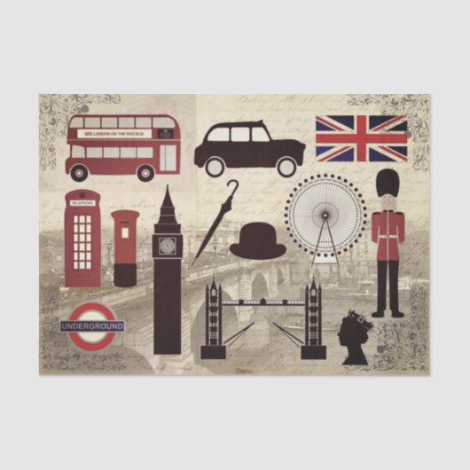 London Tissue Paper Tissuepapier (Voorkant)