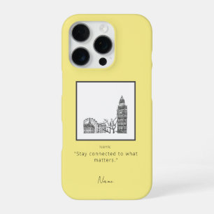 London Tone Sketch iPhone case 16 Pro Hoesje
