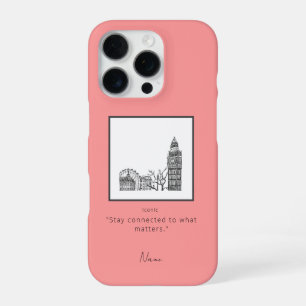 London Tone Sketch iPhone case 16 Pro Hoesje