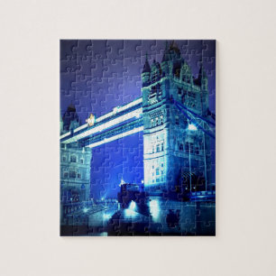 London Tower Bridge & Blue Night Legpuzzel
