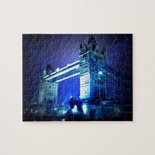 London Tower Bridge & Blue Night Legpuzzel (Horizontaal)