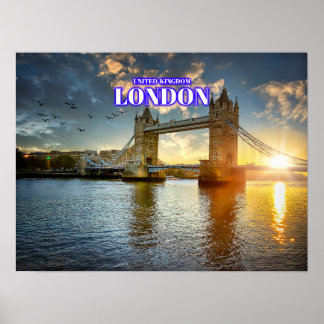 London Tower Bridge Daylight - Verenigd Koninkrijk Poster