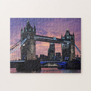 London Tower Bridge op Sunset Legpuzzel