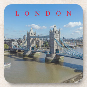 London Tower Bridge uitzicht onderzetters