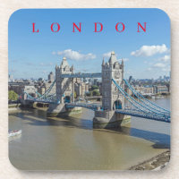 London Tower Bridge vue aérienne dessous de verre