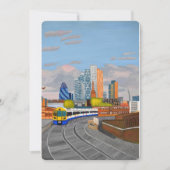 London Train Invitation Kaart (Voorkant)