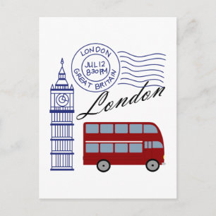London Travel Briefkaart