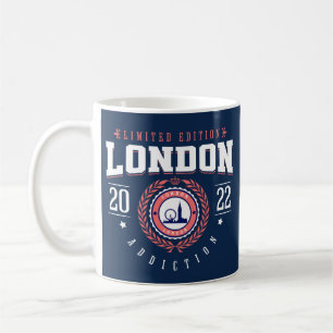 London UK City Traveler Sports Style Navy Koffiemok