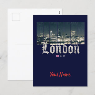 London Uk Skyline United Kingdom  Feestdagenkaart