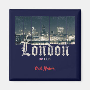 London Uk Skyline United Kingdom Magneet