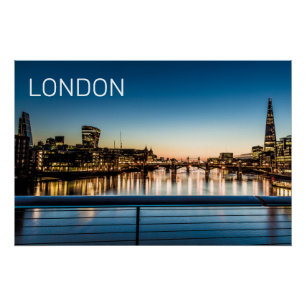 London UK Skyline Verenigd Koninkrijk England Souv Perfect Poster