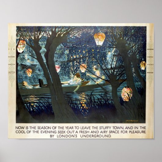 London Underground 1908-1933 Poster (Voorkant)