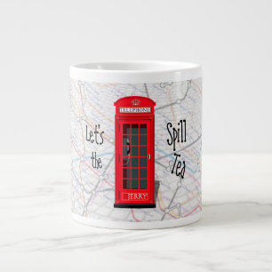 London Underground Plattegrond Rode Telefooncel Extra Grote Beker