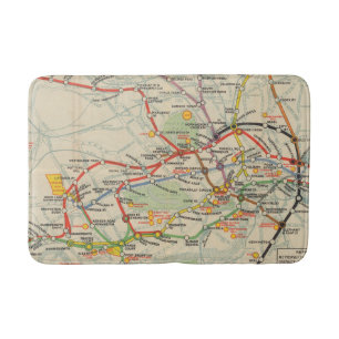 London Underground Railways Map Badmat