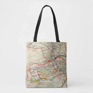 London Underground Railways Map Draagtas