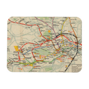 London Underground Railways Map Magneet