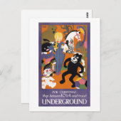 London Underground Transportation Poster Briefkaart (Voorkant / Achterkant)