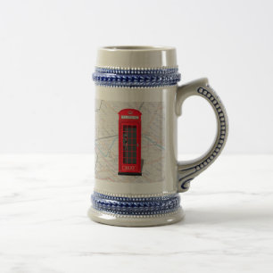 London Underground Tube Map Stein ✨ Aangepaste naa Bierpul