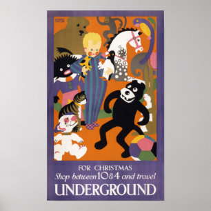 London Underground Vintage Transportation Poster